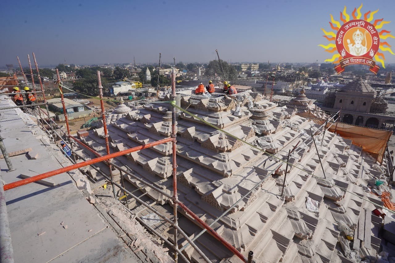 "श्रीराम जन्मभूमि मंदिर निर्माण कार्य, शेषावतार मंदिर, बाहरी परकोटा, रामलला की प्राण प्रतिष्ठा, और धार्मिक कार्यक्रमों की जानकारी"