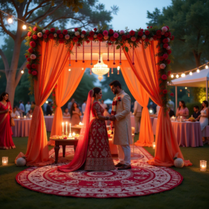 Trending wedding styles for 2024 including eco-friendly weddings, micro weddings, and unique wedding venues"