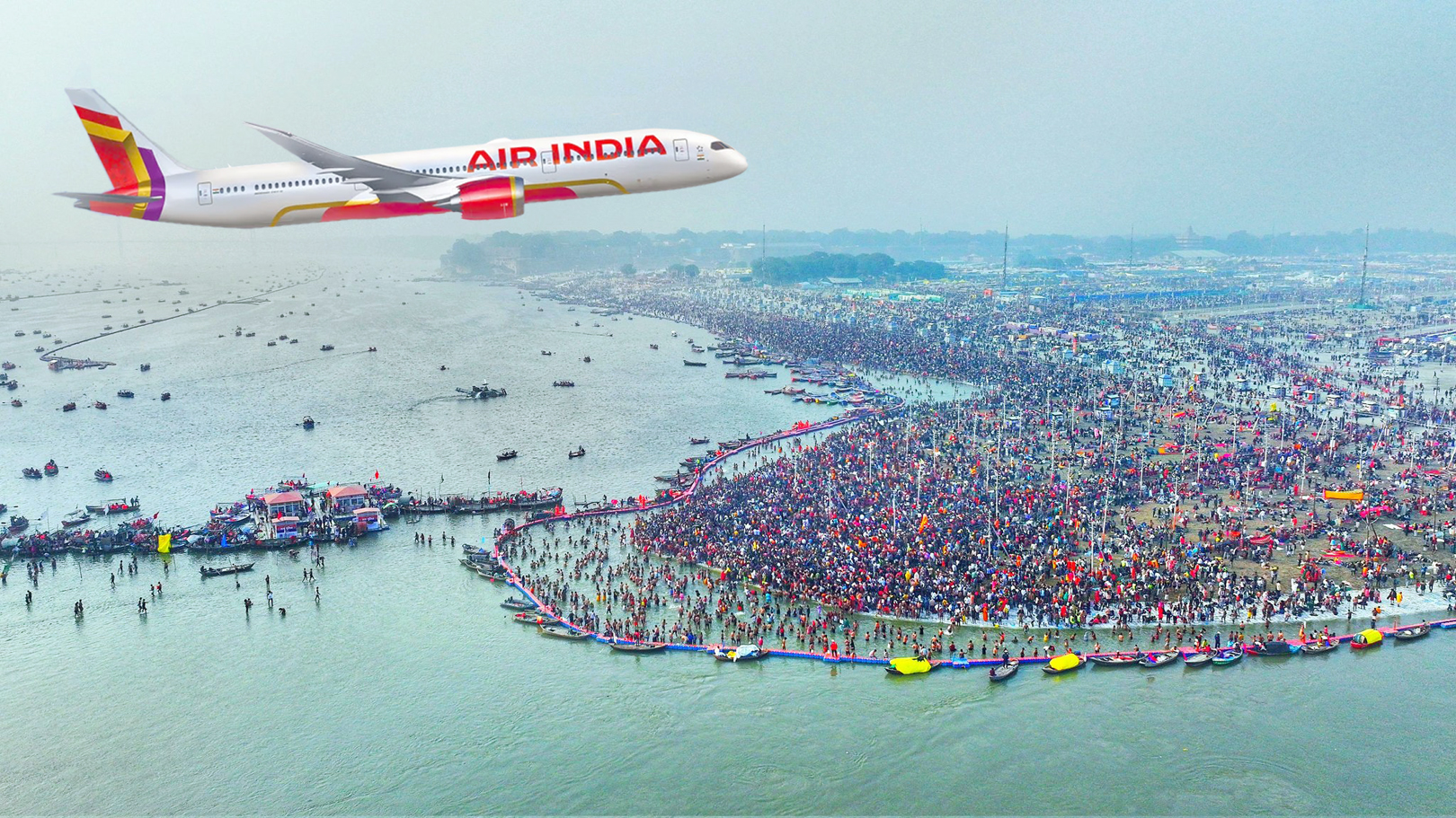 Air India Launches Daily Flights Between Delhi and Prayagraj for Mahakumbh 2025