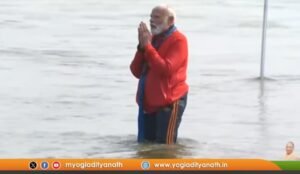 PM Modi Takes Holy Dip at Sangam During Maha Kumbh 2025 in Prayagraj