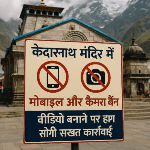 kedarnath-mandir-mobile-camera-ban-strict-action-on-video-recording