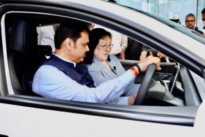 tesla showroom launch in mumbai